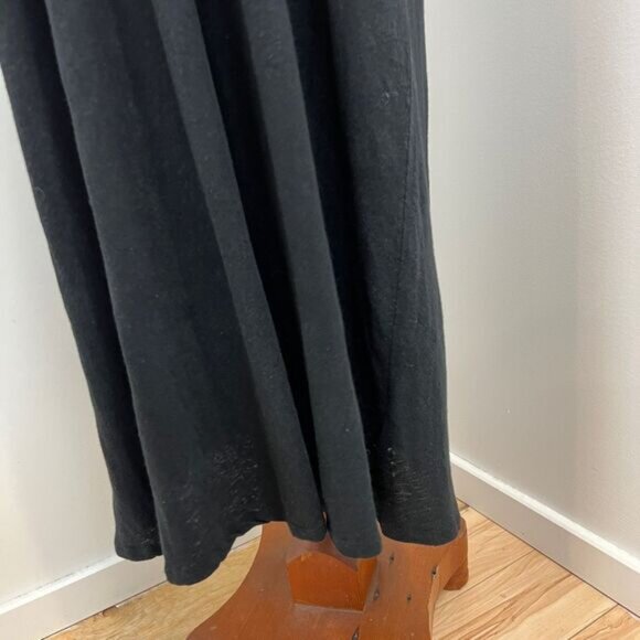 Soft Joie Women's Size Small Black Linen Blend Sleeveless Maxi Dress Swim Cover - Picture 3 of 13